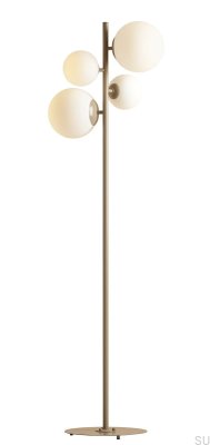 Lampadaire Bloom Métal Beige