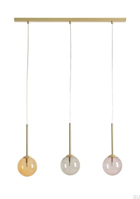 Lampe suspendue en laiton multicolore Bosso 3