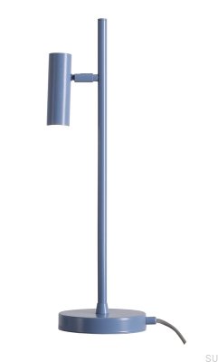 Lampe de bureau Trevo en métal bleu