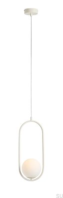 Lampe suspendue Riva Metal Cream