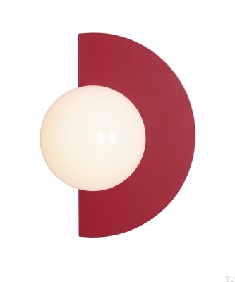 Applique murale Loop Metal Bordeaux