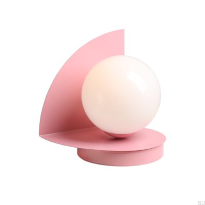 Lampe de bureau Loop en métal rose
