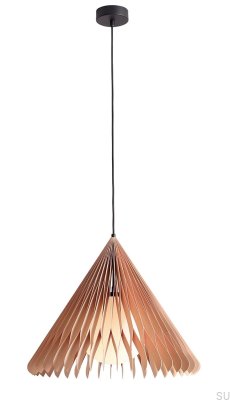 Lampe suspendue Nature Sun M en bois de hêtre