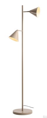 Lampadaire Form 2 Métal Beige