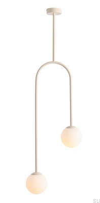 Plafonnier en métal crème Nave 2