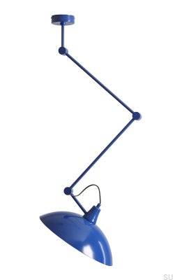 Plafonnier Melos en métal cobalt