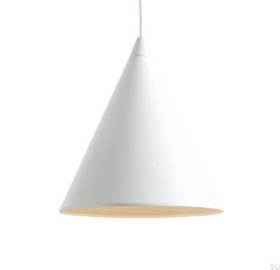 Lampe suspendue Form Metal blanche