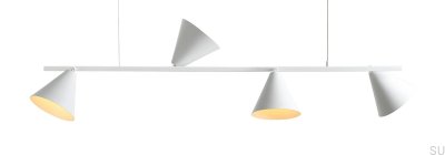Lampe suspendue Form 4 Métal Blanc