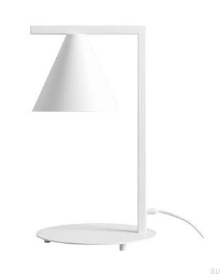 Lampe de bureau Form Metal Blanc