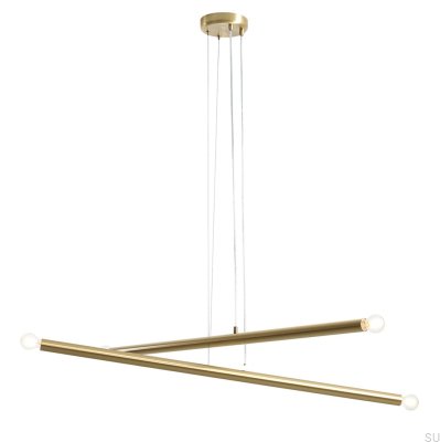 Lampe suspendue en laiton Tubo 4