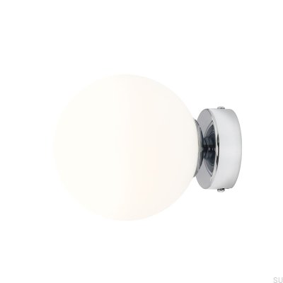 Applique murale Boule S Métal Argent Chrome