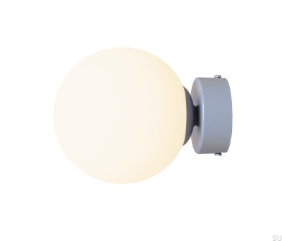 Applique murale Ball S en métal bleu