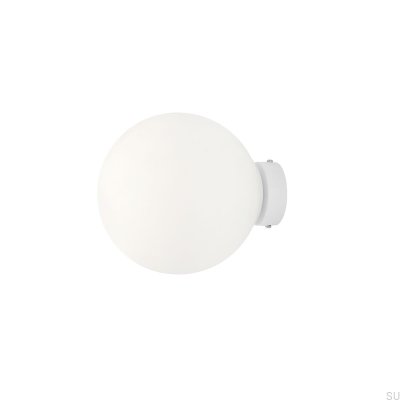 Applique murale Ball M en métal blanc