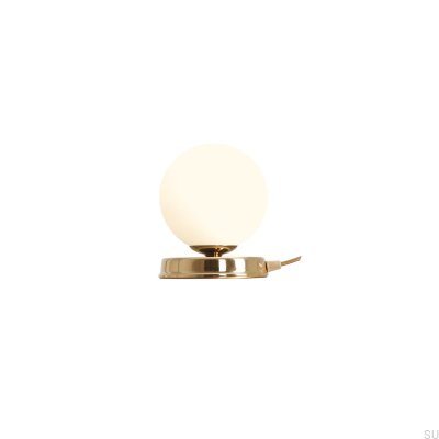 Lampe de bureau Ball S en métal doré