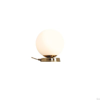 Lampe de bureau Ball M en métal doré