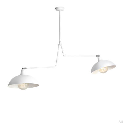 Plafonnier Espace 2 Métal Blanc