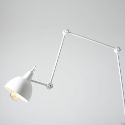 Lampadaire en métal Aida Blanc