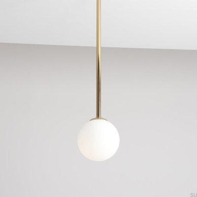 Plafonnier Pinne Medium en métal doré