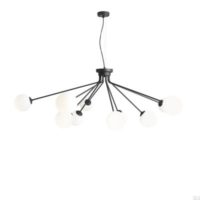 Lampe suspendue en métal noir Holm 10