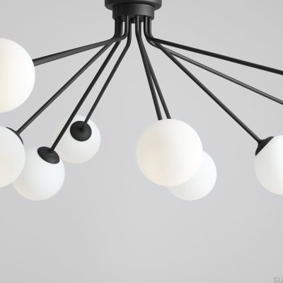 Lampe suspendue en métal noir Holm 10