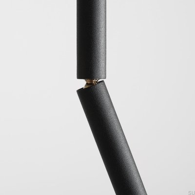 Plafonnier Stick All Long en métal noir