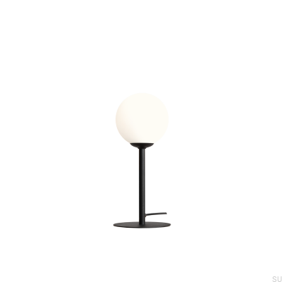 Lampe de bureau Pinne en métal noir