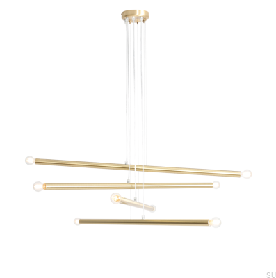 Lampe suspendue en laiton Tubo 8