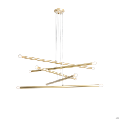 Lampe suspendue en laiton Tubo 10