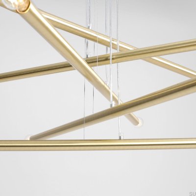Lampe suspendue en laiton Tubo 10