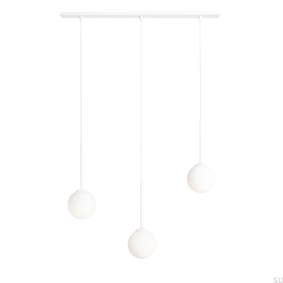 Suspension Bosso 3 en métal blanc