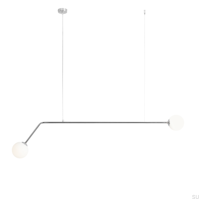 Lampe suspendue Pure Metal Argent Chrome