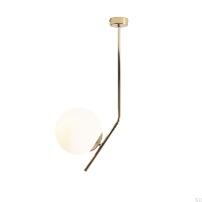 Plafonnier Gallia en métal doré
