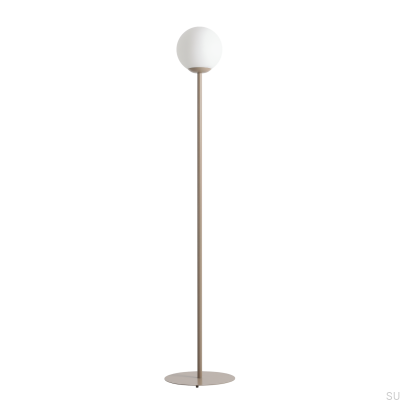 Lampadaire Pinne en métal beige
