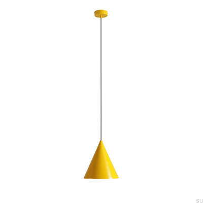Lampe suspendue en métal moutarde Form