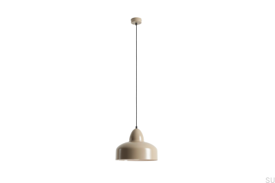 Lampe suspendue Como en métal beige