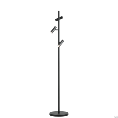 Lampadaire Trevo en métal noir