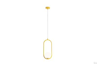 Lampe suspendue Riva Metal moutarde