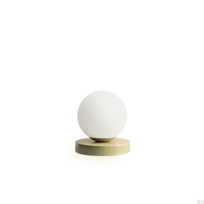 Lampe de bureau Ball S en métal pistache