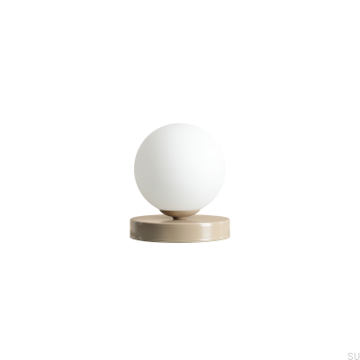 Lampe de bureau Ball S en métal beige