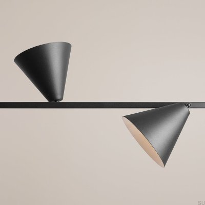 Lampe suspendue noire en métal Form 4