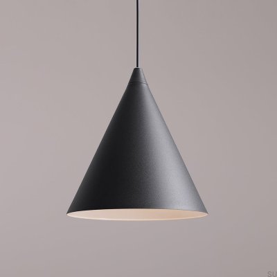 Lampe suspendue noire en métal Form