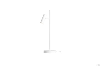 Lampe de bureau Trevo en métal blanc
