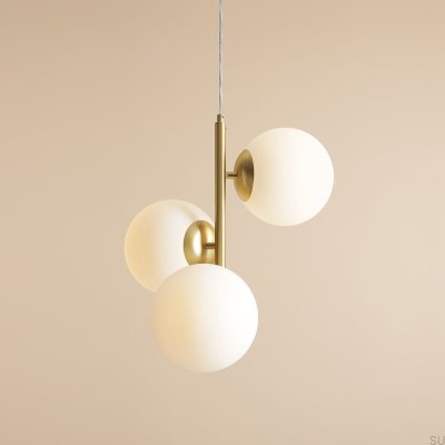 Lampe suspendue en laiton Fin 3 M