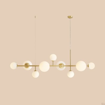Lampe suspendue en laiton Dione 9