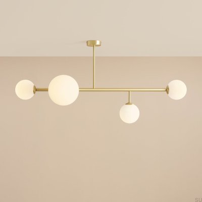 Plafonnier Dione 4 en laiton