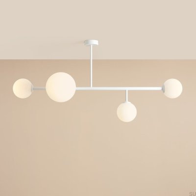 Plafonnier Dione 4 Métal Blanc