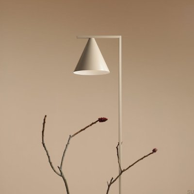 Lampadaire Form Métal Beige