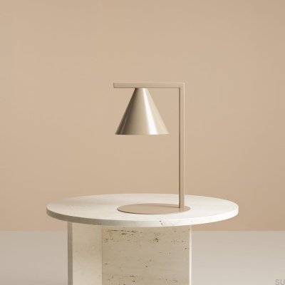 Lampe de bureau Form Metal Beige