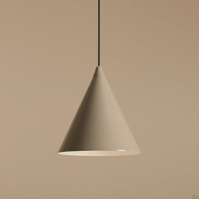 Lampe suspendue Form Metal Beige