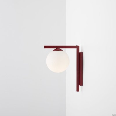 Applique murale Zac Metal Bordeaux